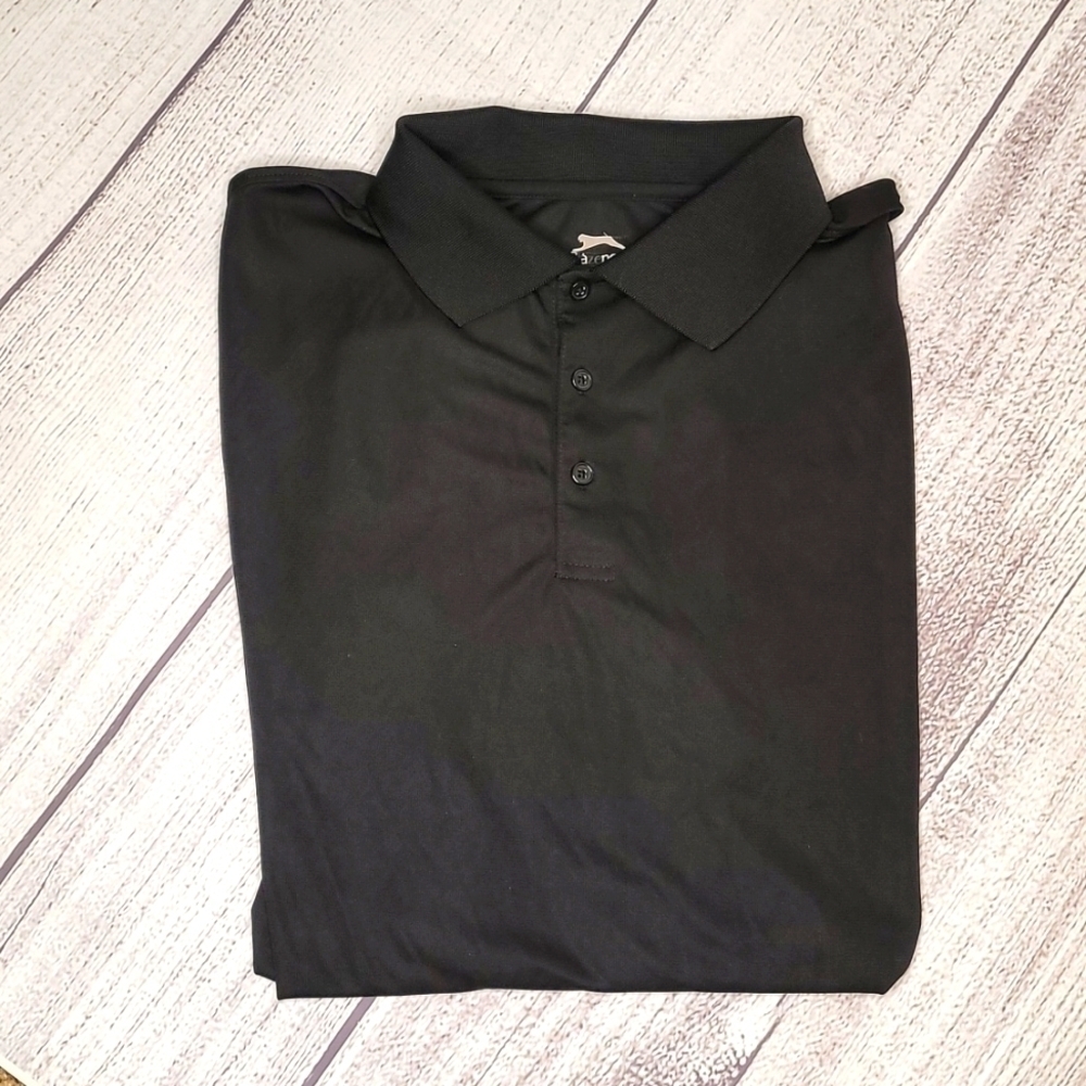 SLAZENGER Black Golf Athletic Polo Shirt  size XL men's